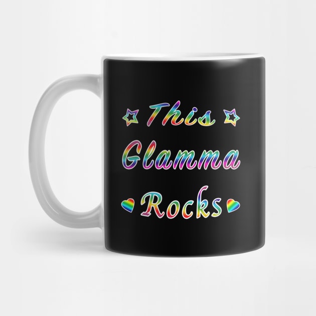 This Glamma Rocks Matriarch Hottie Funny Gift. by Maxx Exchange